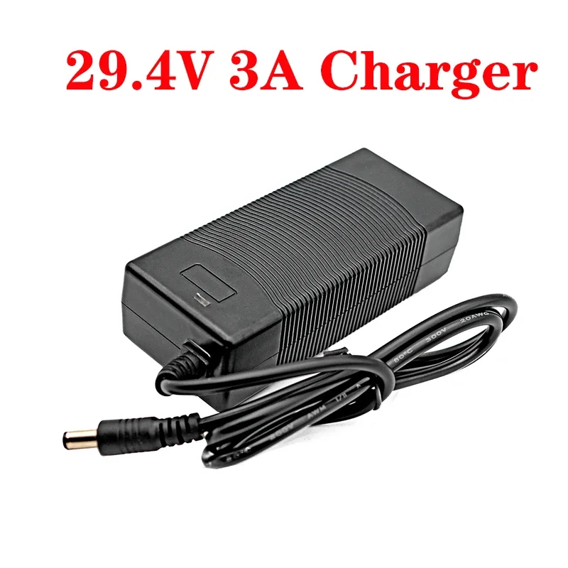 29.4V 2A 3A 5A 5.5*2.1mm DC Power Supply Adapter Charger For 24V 25.2V 21700 18650 Li-ion  Battery charger AC100V-240V