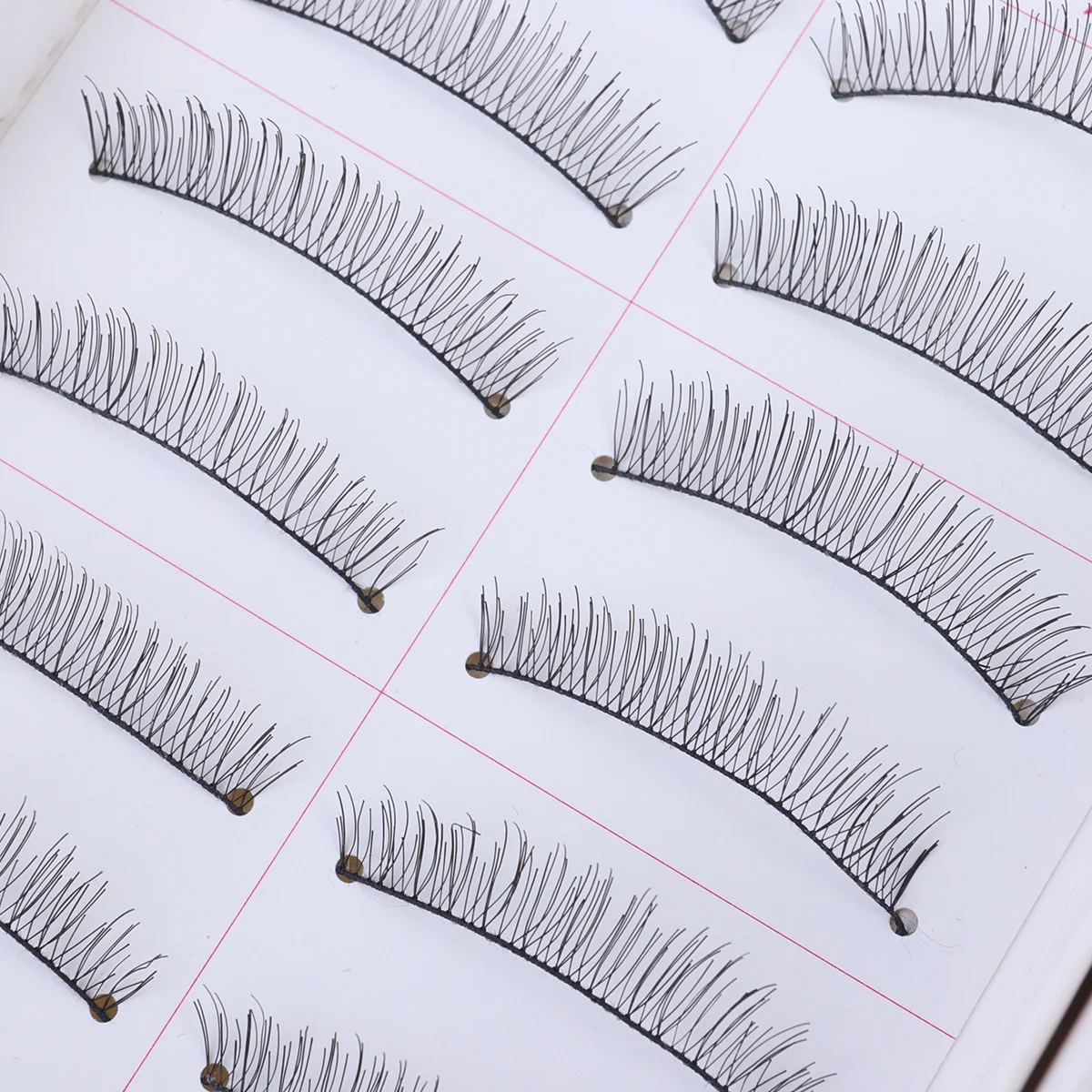 60Pairs Cotton Thread Eyelashes Fake Lashes for Women Handmade Natural Thick Easy to Apply Removal Daily Wear