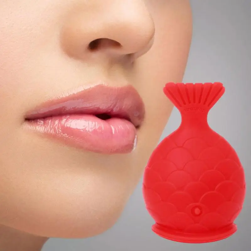 Silicone a forma di pesce Sexy Full Lip Enhancer Device donna Silicone Sexy Full Lip Plumper Big Full addensare Lip Enhancement Tool