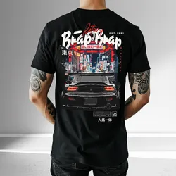 JDM Japan Streetwear Car T-Shirt - RX7 Brap Turbo Boost, Rotary Wankel Tuning