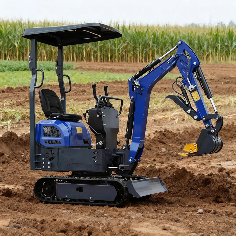 

Customize Mini Excavator 1Ton Bagger Diesel Digger 1t Agricultural Equipment Garden Bucket Excavator For Trenching And Dredging