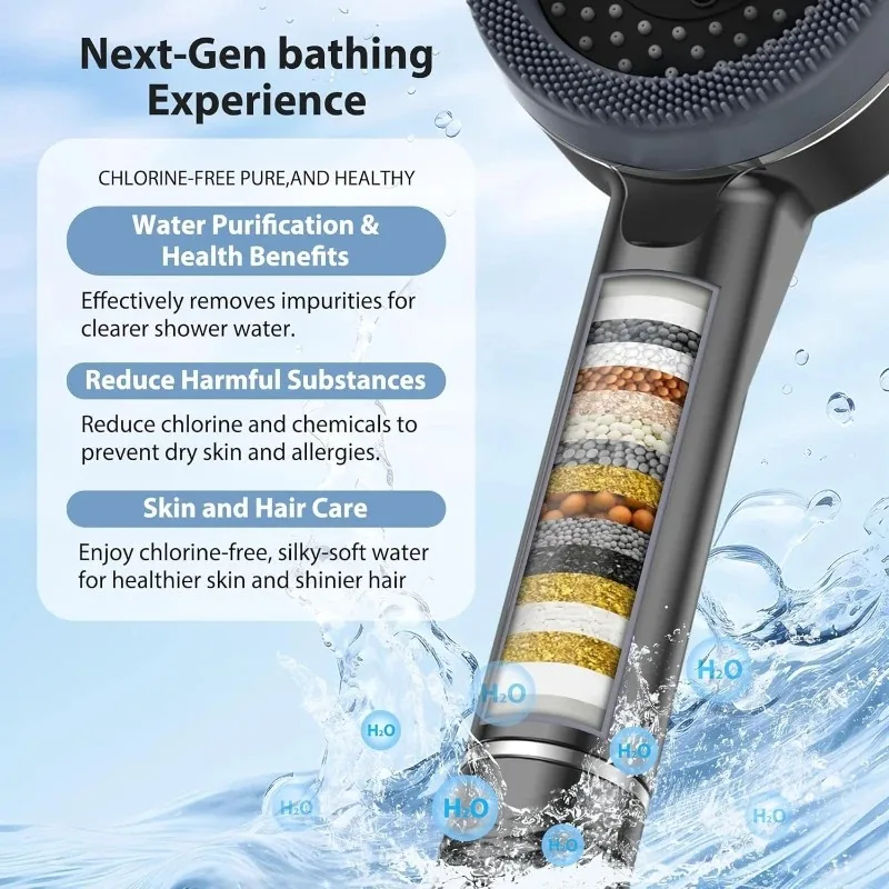 Shower Head Showers for Bathroom Fixtures and Accessories Four Modes Adjustment Shower Faucet Shower Phone Bathroom Accessories view 3
