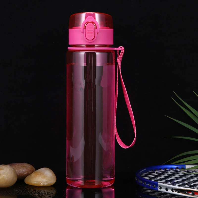 Sports Water Bottles Colorful Personalized Portable Safety Hard PC Plastic 560ML Drinking Cup Student Birth Gift Customize Logo