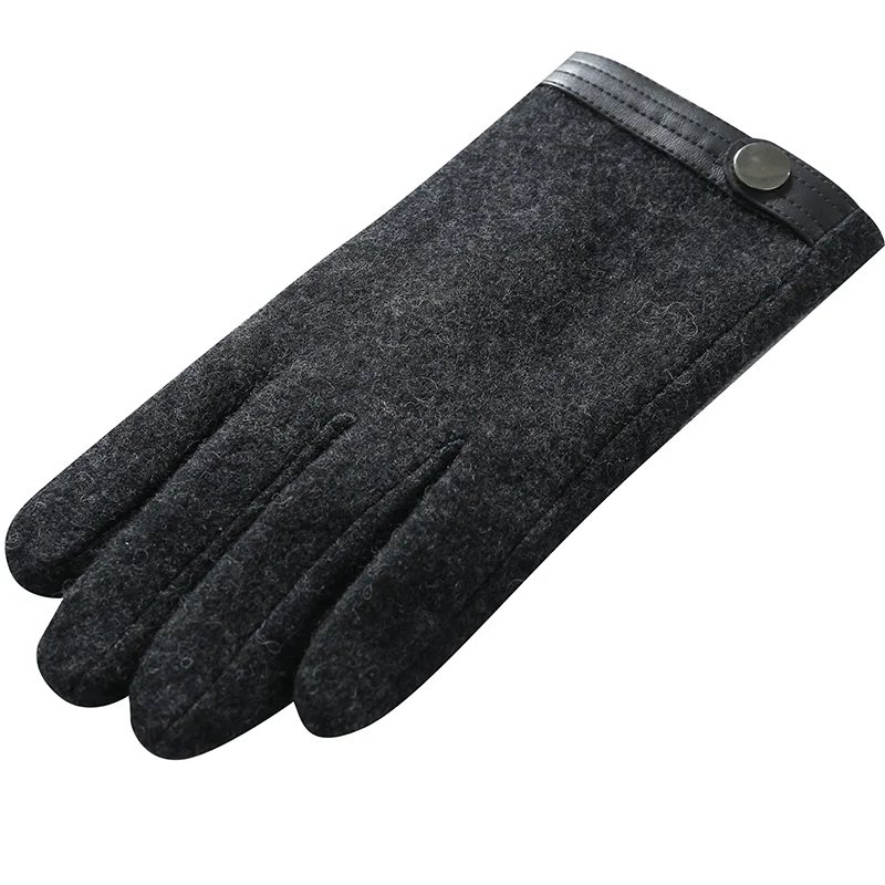 2023 Autumn Winter Warm Gloves Full Finger Wool Thicken Thumb Mittens For Men Women Outdoor Cold-proof Cycling Driving Gloves