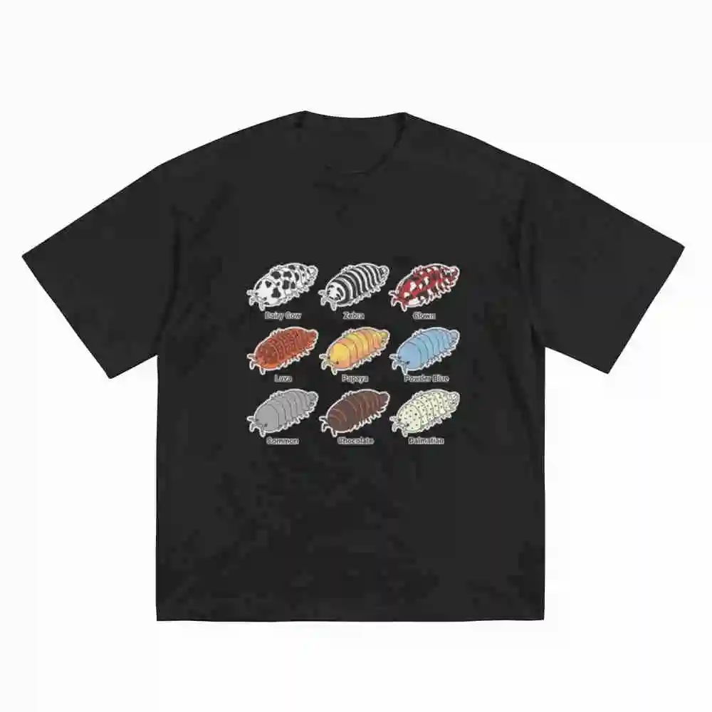 Isopod Enthusiast Unique Morphs Entomology Short Sleeve Tee 100% Cotton T-Shirt