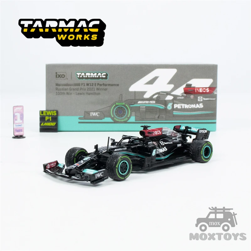 

Tarmac Works 1:64 2021 F1 W12 E #44 L.Hamilton Russian GP Diecast Model Car