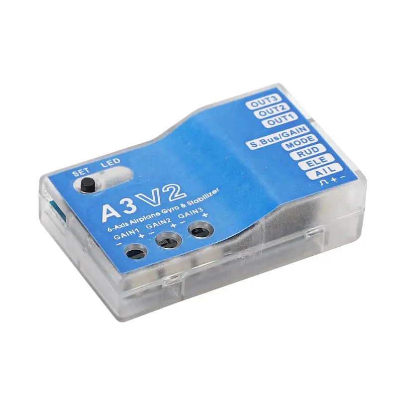 ABUM-2X A3 V2 Flight Controller Stabilizer 4 Flight Modes For RC Airplane Airplane RC Metal Gift Accessory For RC Lovers