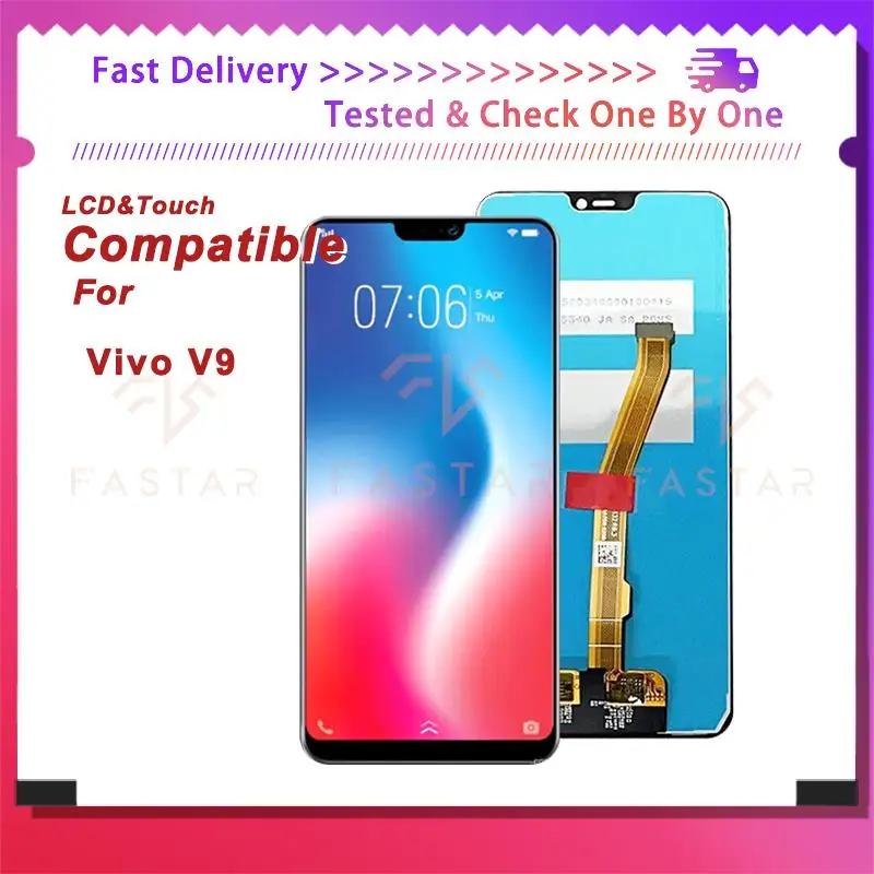 

V9 6.3"Tested For VIVO V9 LCD Display Touch Digitizer Assembly Replacement Phone Parts Screen VIVO V9 lcd