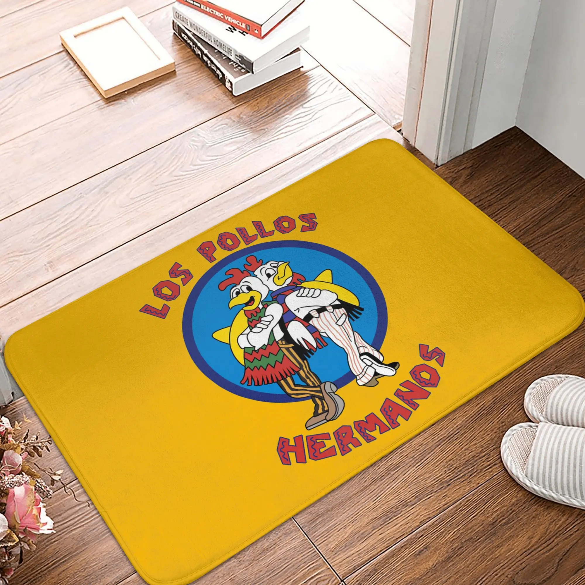 Custom Bib Breaking Bad LOS POLLOS Hermanos Anti-slip Doormat Floor Mat Antiwear Carpet Rug Kitchen Entrance Home Footpad Mats