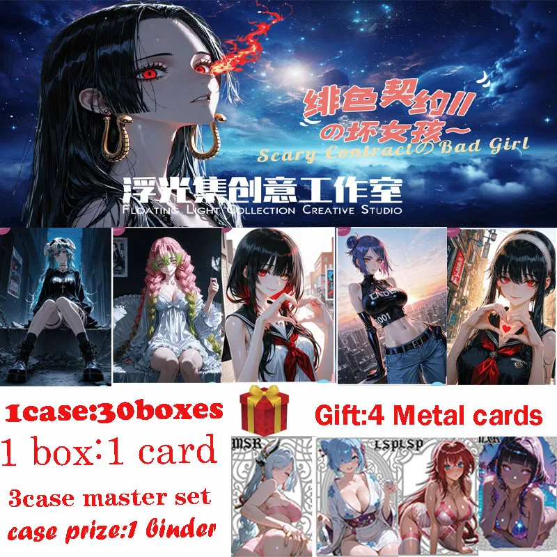 

2025 Original A5 Boards Scarlet Contract 2 Bad girl Hobby Spicy Waifu Board Doujin Booster Rem Boa Nami Genshin Furina Rare Toy