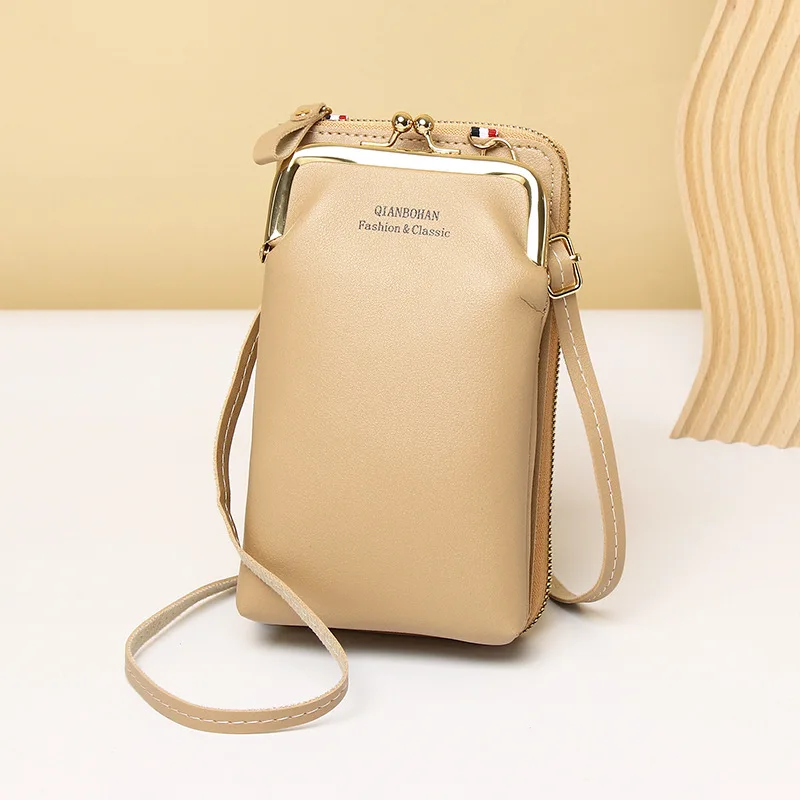 Fashion Women\'s Bag Soft Leather Wallets Cell Phone Purse Messenger Bags of Women Strap Handbag Female Crossbody Shoulder Bag