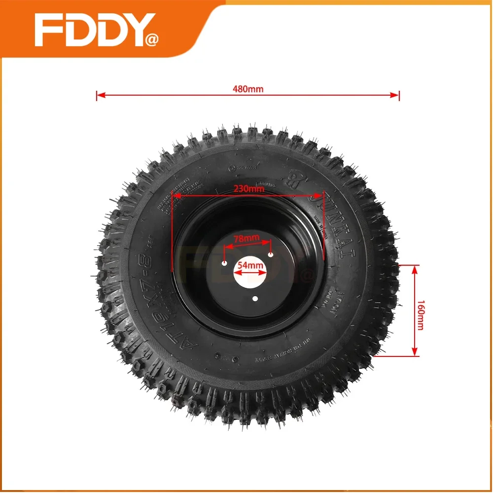 FDDY ATV 19x7.00-8 19x7-8 Inch Tyre Tires With 150cc 250cc For Dirt Pit Bike Motorcross ATV Go Kart Off-road Vehicle Quad Moto P