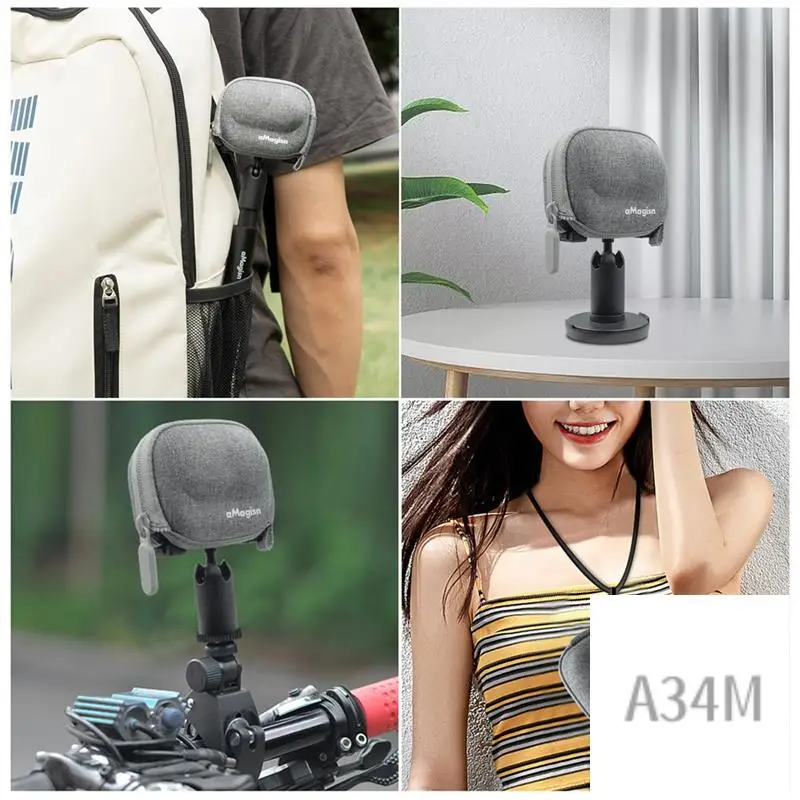 A34M-AMAGISN حقيبة تخزين صغيرة حقيبة يد صندوق حماية صلب لاستبدال كاميرا الحركة Insta360 GO 3
