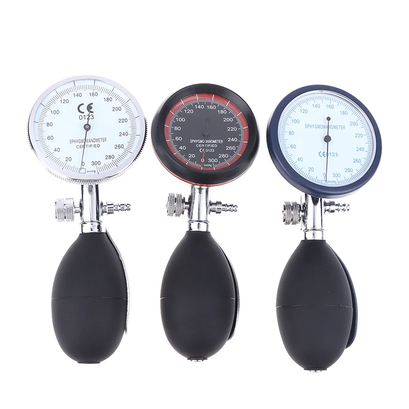 300mmhg Hand-Held Pressure Display Gauge With PVC Ball For Aneroid Sphygmomanometer Nibp Cuff Blood Pressure Accessories