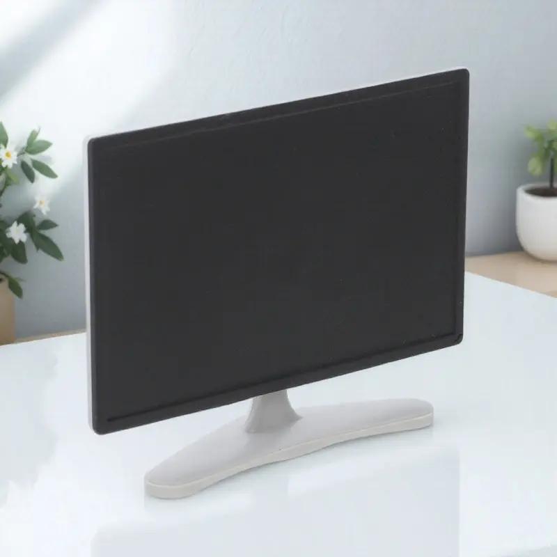 

Mini Simulation Furniture Small Television Decoration Miniature Ornament for Mini Houses Pretend Play Gift for Kids