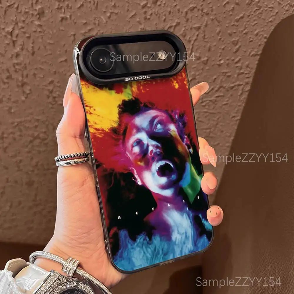 Band A-Alice in Chains Phone Case For iPhone 17,16,15,14,13,12,X,8,Pro,Max,Plus,E,SE4,Air,Mini Black IMD Matte