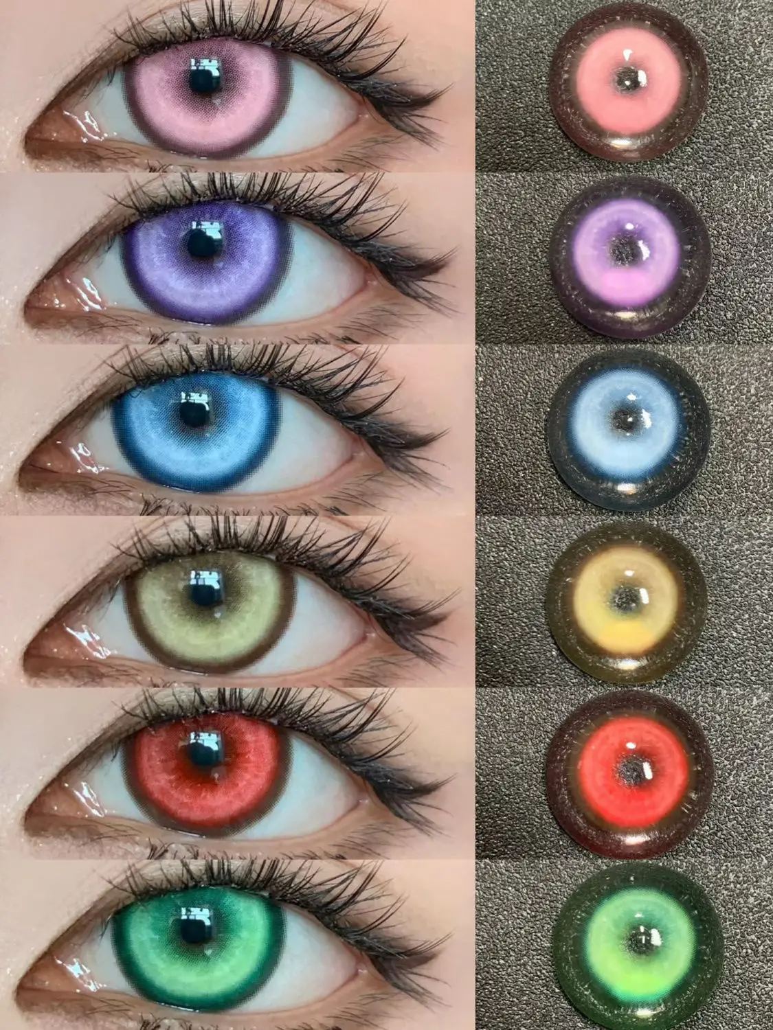 JeweLens Cosplay Myopie Corlor Kontaktlinsen Anime Schüler 6 Monate 1 Paar Halloween Niedliche Augenlinsen
