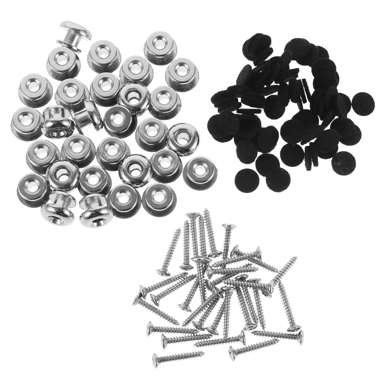 

30pcs Guitar Strap Buttons Locks Acoustic Electric Tail Pins Pegs Metal Antislip Durable Comfort Fit Installation Musical