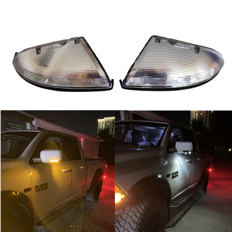 3 Pin Side Rearview Mirror Turn Signal Light Lamp Fit for Dodge Ram 1500 2014 2015 2016 2017 2018 68232479AA 68232478AA