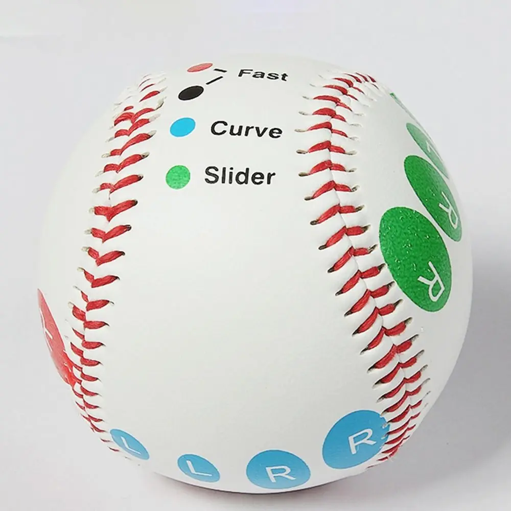 Standard 9inch Pitch Training Baseball with Finger Placement Markers Baseball Pitching Trainer Kit