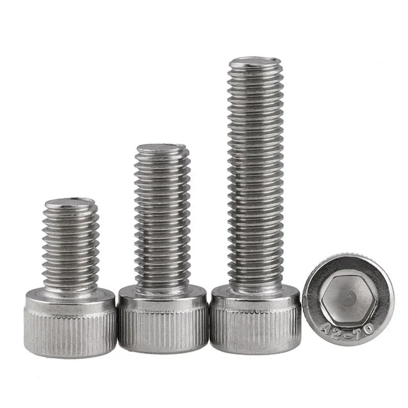 M12 M14 M16 M20 Din912 Parts 304 Stainless Steel Metric Thread Hexagon Head Screw Bolt Holder 20 To 200mm