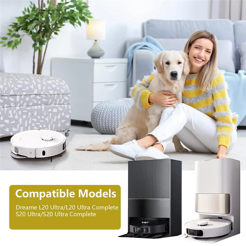 A86I-para Dreame Bot L30 Ultra/L20 Ultra/X20 Pro/X20 Pro Plus, cepillo lateral principal, paño de mopa, filtros de bolsa de polvo, accesorios aptos