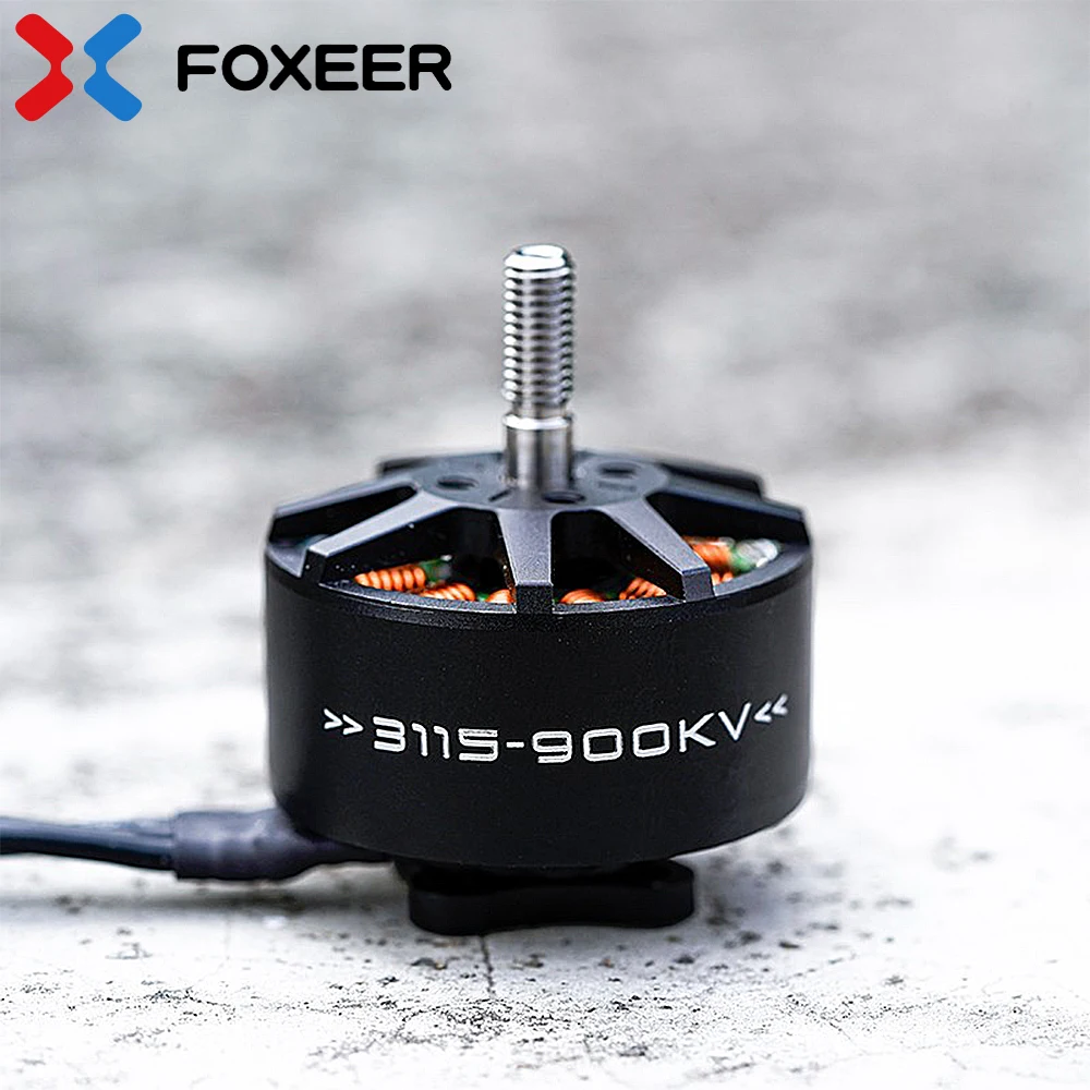 

FOXEER Black Hornet 3115 900KV Brushless Motor 4-6S LIPO for RC FPV Freestyle 8inch 9inch 10inch Long Range Drone DIY Parts