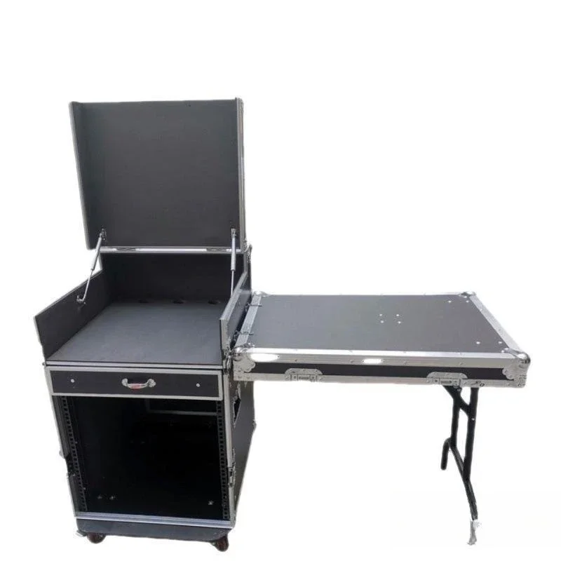 Air Case Cabinet Power Amplifier Audio Cabinet Mixer with Shelf Air Case Stage Equipment Cabinet