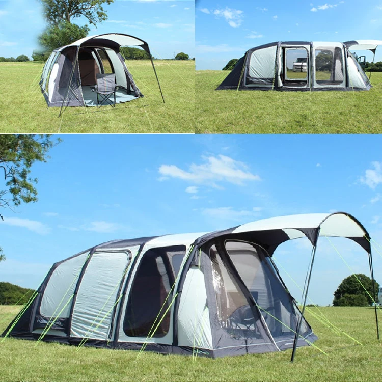 8 ~ 10 Person Fast Set Up Family Camping Tent with Folding Inflatable Tube