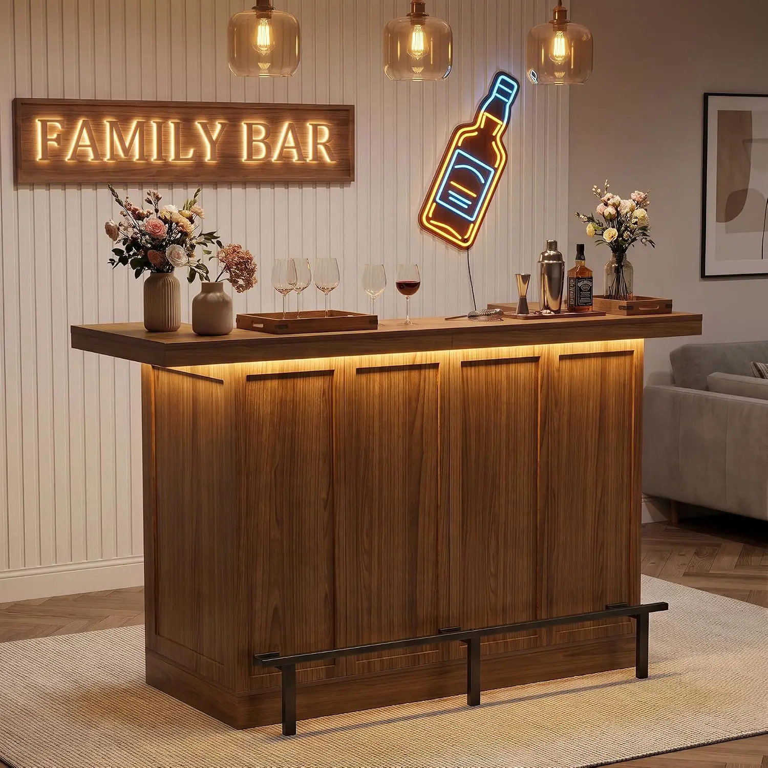 Modern Bar Table Set 4
