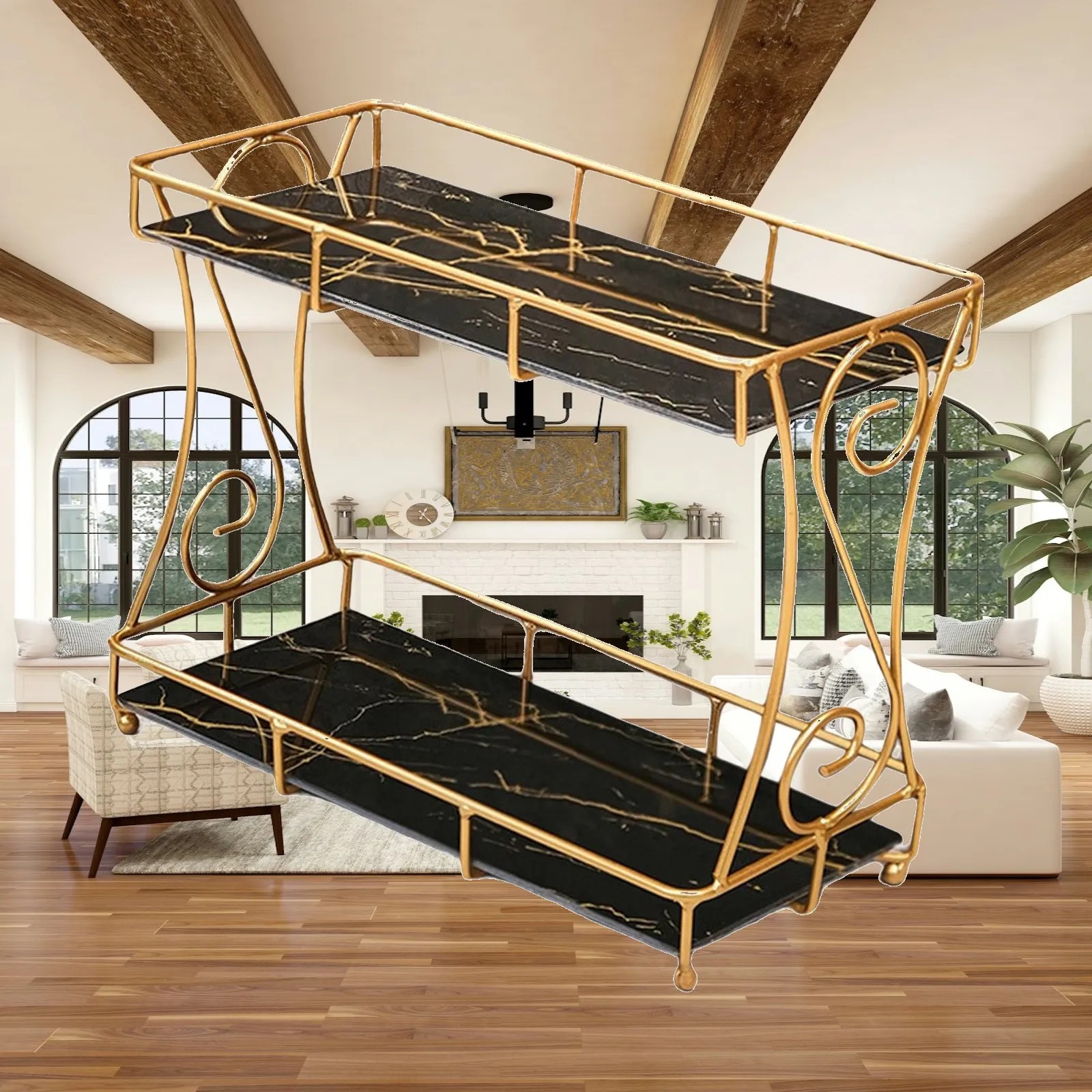 2 Tier Skin Care Product Storage Rack Organizer Container Countertop Storage