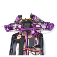 Popu For RC Car Upgrade Parts Metal Steering Group Assembly Set for Wltoys 1:12 124016 124017 124018 124019 1:14 144001 144002