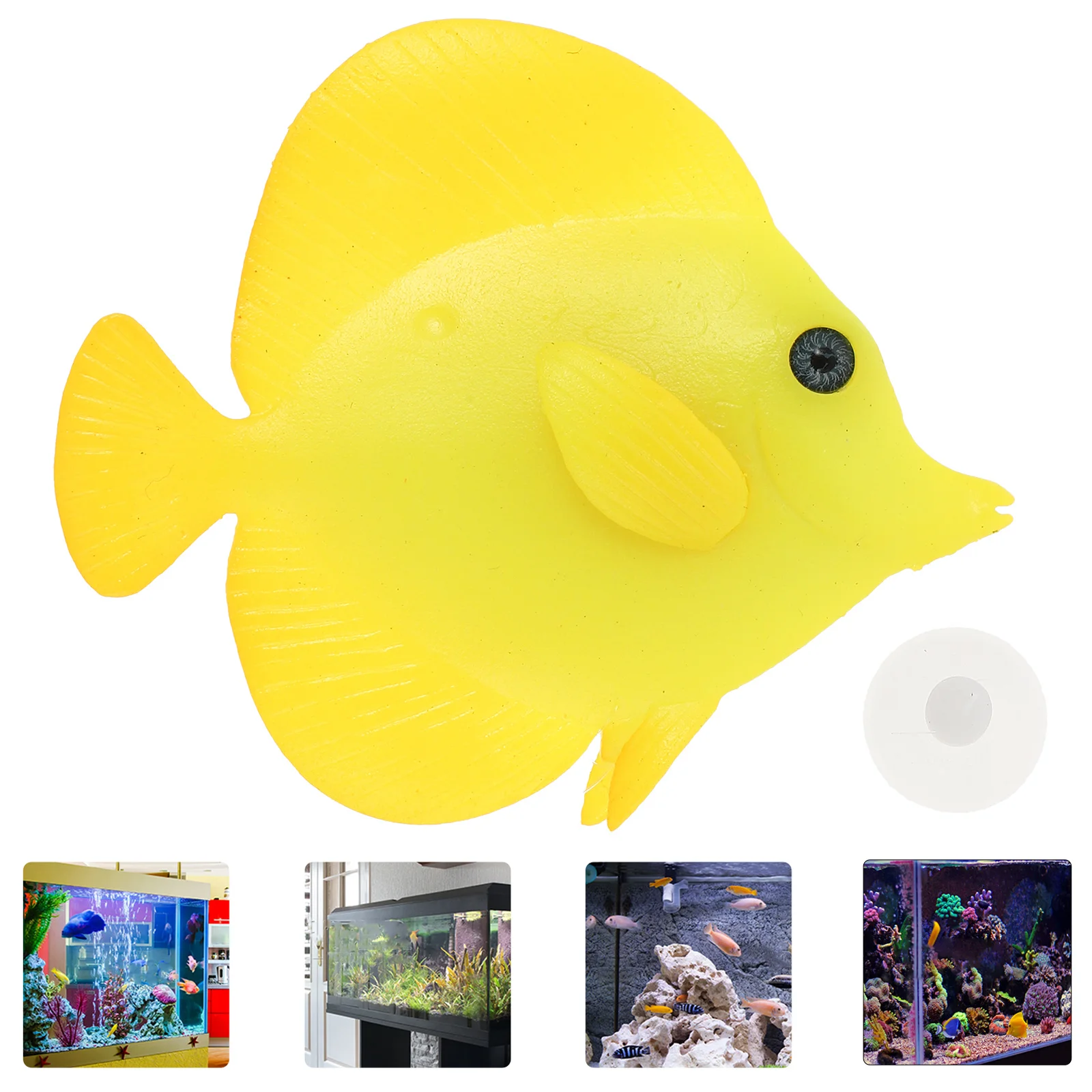 

1Pcs Aquarium Simulation Fish Night Luminous Decoration Realistic Landscaping Fake Tropical Fish Ornament Aquarium Decoration