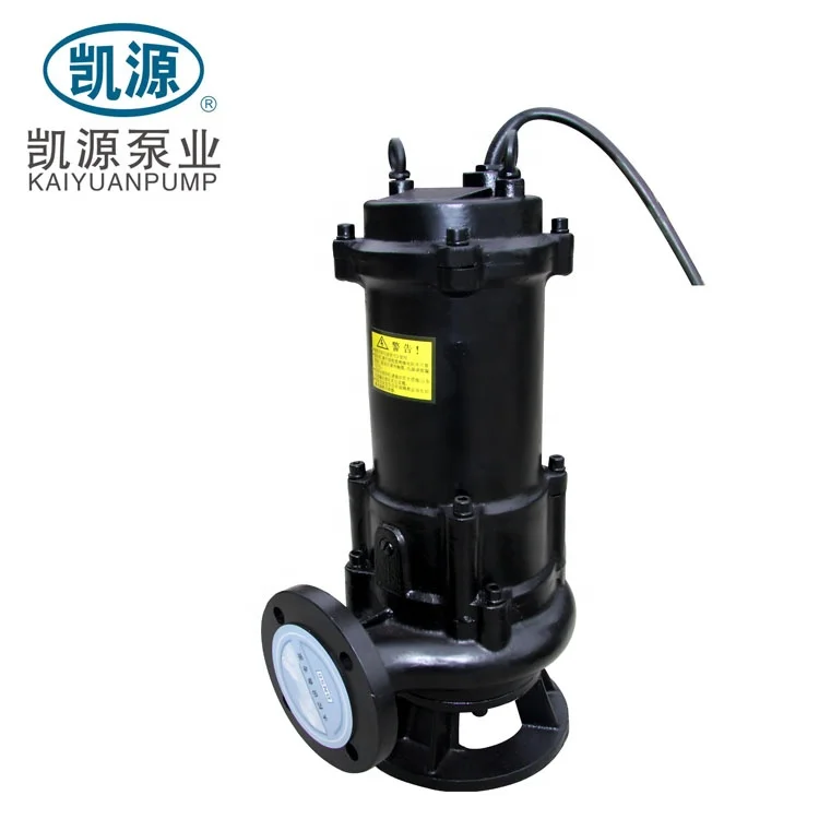 Open channel impeller submersible mud dirty waste wastewater pump