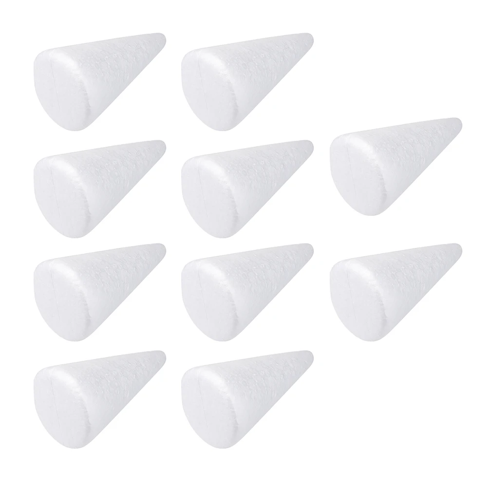 

20 Pcs Christmas Tree Decoration Set Foam Cones for Decorating Craft Making DIY Ornaments Shape