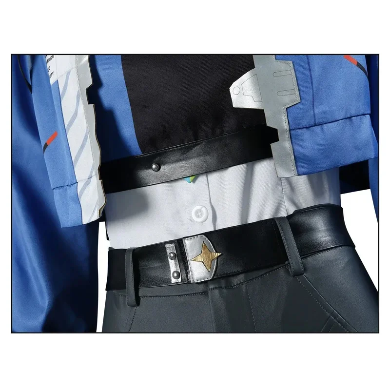 Game Zenless Zone Zero Zhu Yuan Cosplay Costume Wig Uniform Criminal Investigation Special Response Team New Eridu Halloween