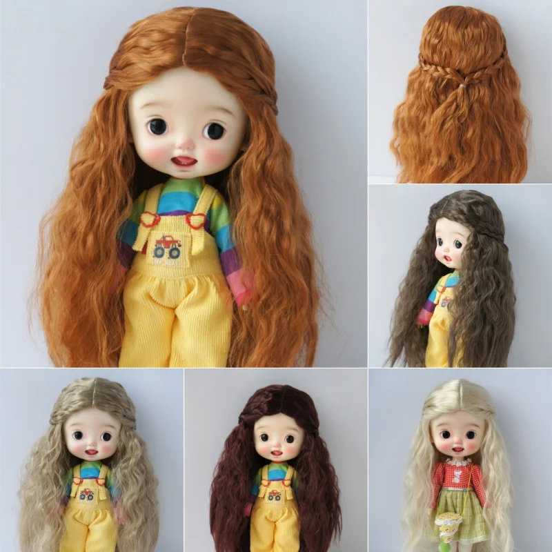 JD119 1/6 1/4 1/3  Long Princess Wave Synthetic mohair BJD wigs  1/6 1/4 1/3 YOSD MSD SD DOD Blythes Doll accessories