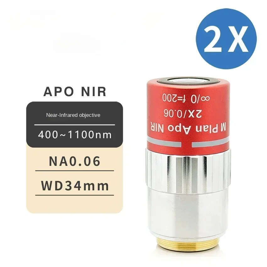 M26 Metallographic Apochromatic APO Long Working Distance Near Infrared Laser Objective M PlanAPO NIR for Microscopy
