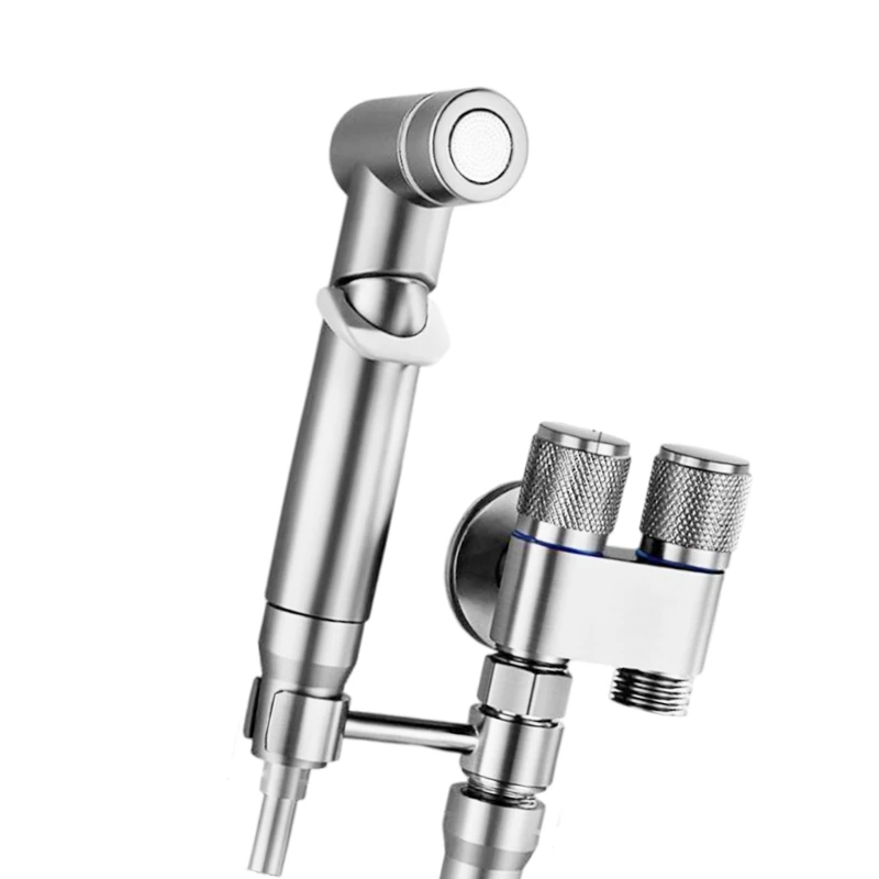 Handheld Bidet Sprayer with Double Outlet Valves Bidet Attachment Toilet Bidet Faucet Sprayer Shower Easy to Installatio