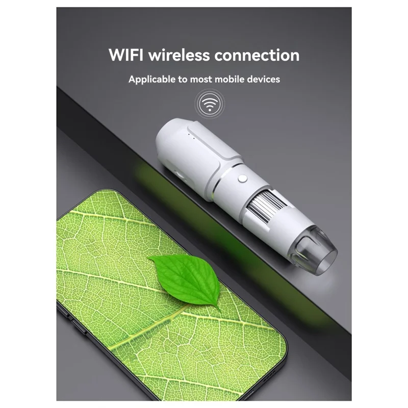 ABGI-Wireless Digital Microscope Endoscope Inspection Camera 50X-1600X Magnification Handheld Mini Smart Phone