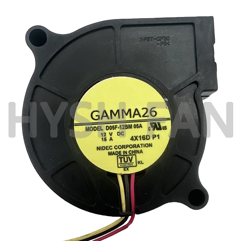 Nieuwe Gamma26 D05F-12BM 05a 5025 12V 0.15a Fan