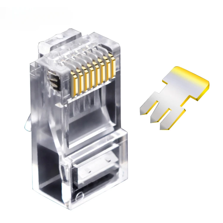 High performance 1000pcs set UTP network Ethernet cat6 rj45 connector 8p8c modular plug