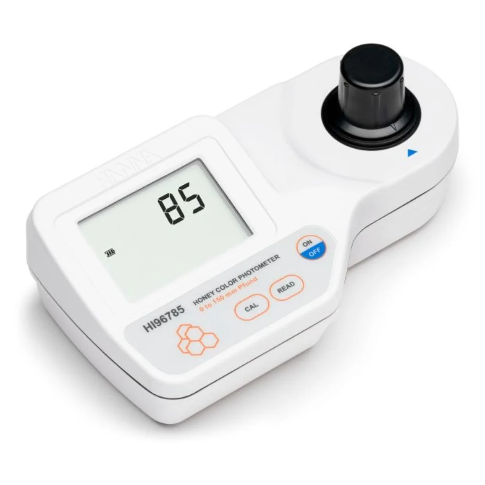 Hanna Instruments HI96785 Honey Color Portable Photometer, 0-150 mm Pfund Digital Analyzer with CAL Check and GLP
