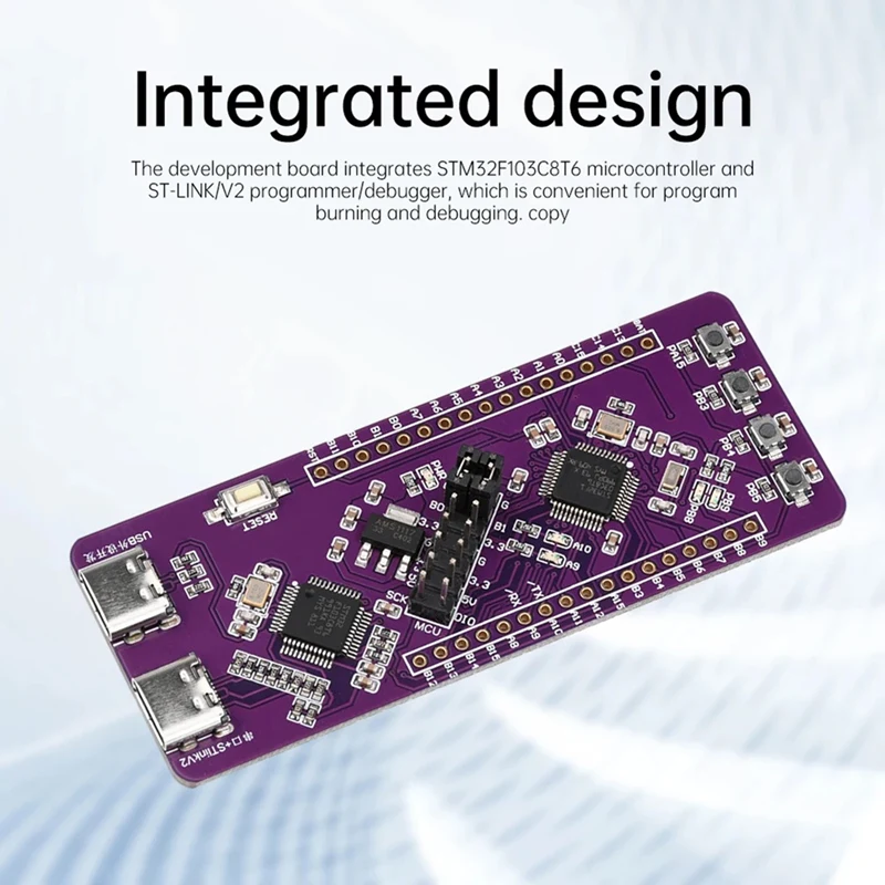 STM32F103C8T6 Development Board System Board Integration ST-LINK V2 Simulation Burner TTL Serial Port Download