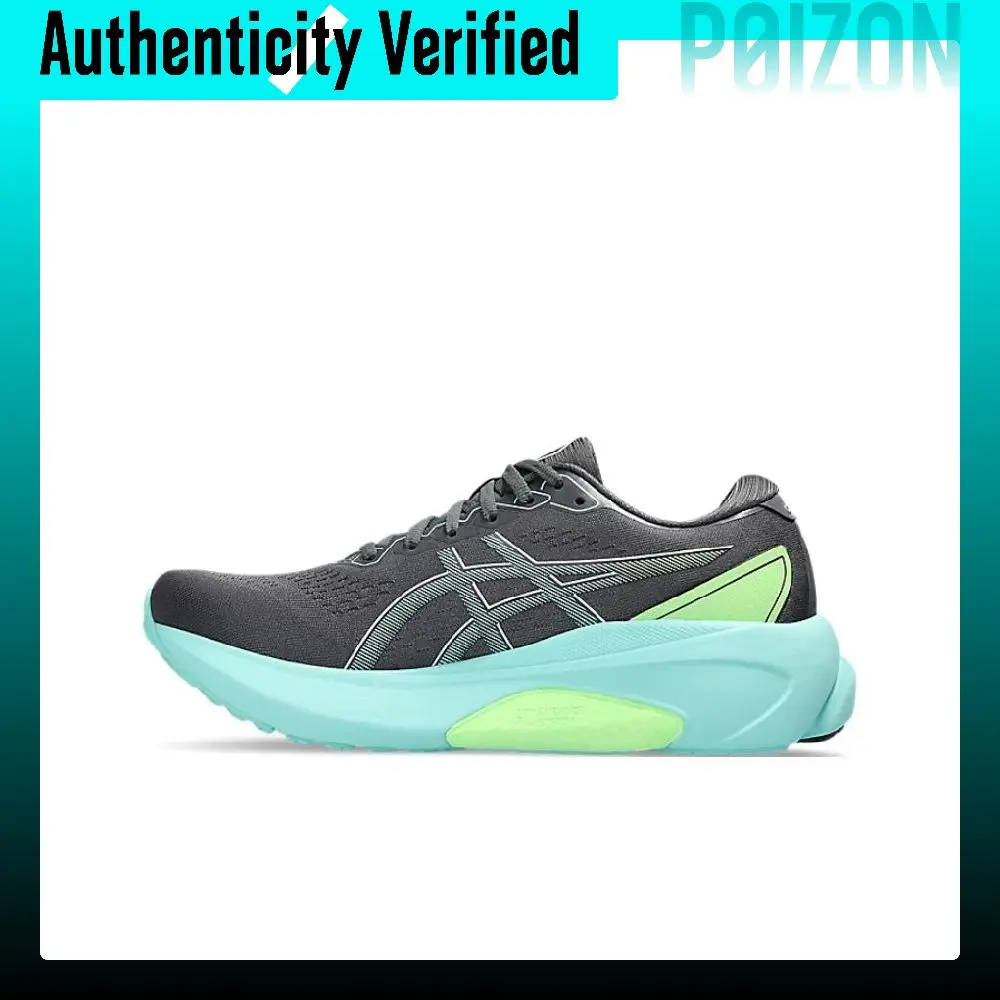 ASICS Gel Kayano 30 Abrasion Resistant Breathable Low top Running Shoes Men's Black Blue 1011B548-022