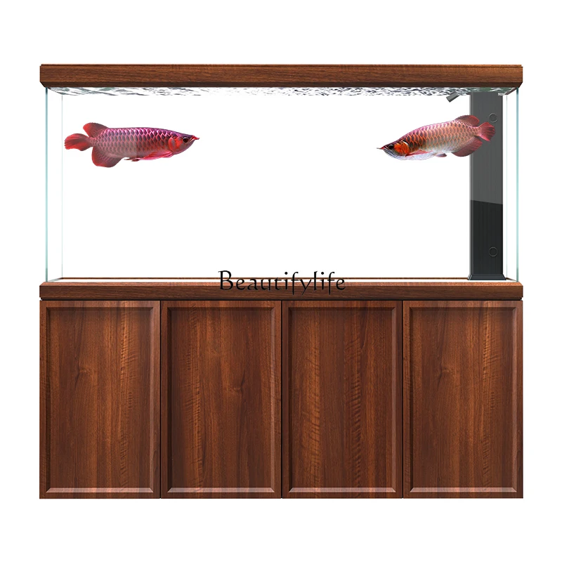 Arowana tank ultra-white glass living room, household intelligent ecological bottom filter aquarium