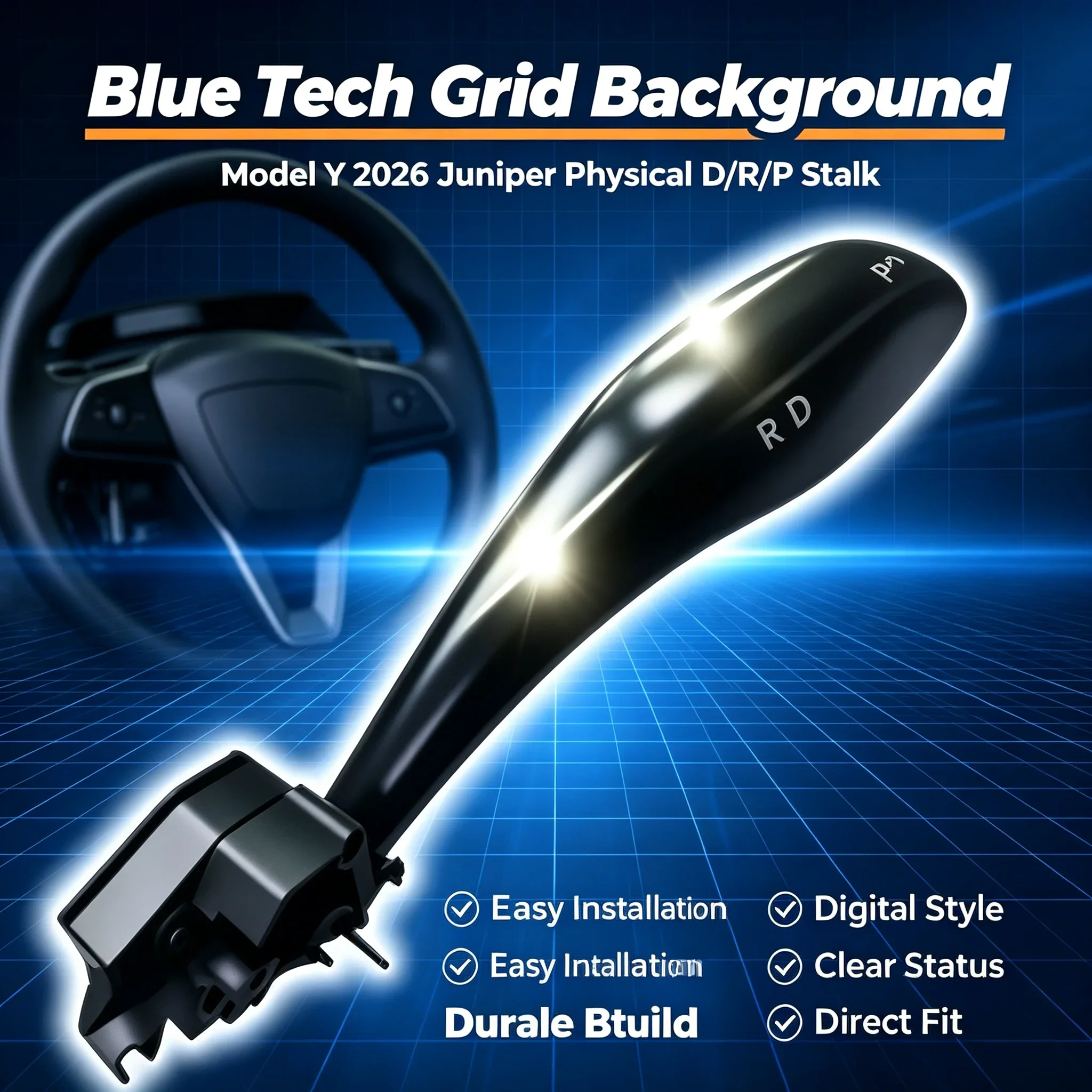 New for Tesla Model Y Juniper 2025 2026 Model 3 Highland 2026 Shift Lever Physical Operating Gear Lever Shifter Grab Kit Handle