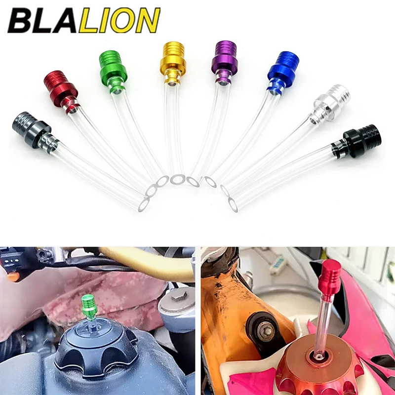 

BLALION Универсальный мотоциклетный газовый топливный колпачок с одним клапаном, вентиляционный шланг, трубка для HONDA YAMAHA, мотокросс, квадроцикл, квадроцикл, грязевой пит-байк