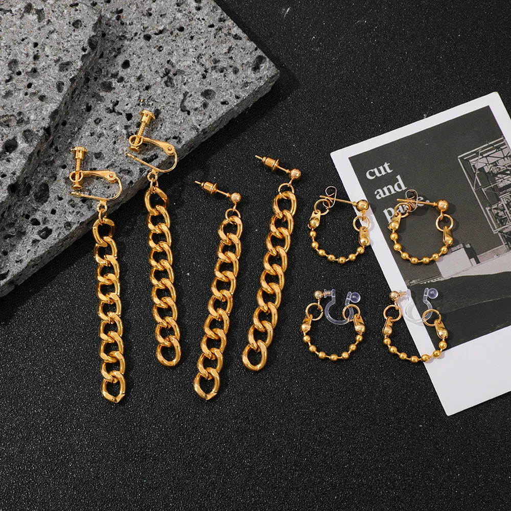 2 pares de pendientes con clip KPOP Demon-Hunting Girl Group RUMI Cosplay, accesorios de mercancía de anime