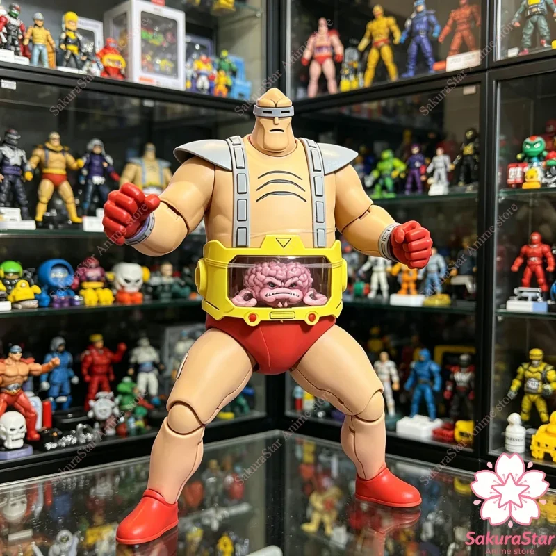 【In Stock】NECA Teenage Mutant Ninja Turtles Animated Lange Schneider Giant Robot 8 Inch Collectible Action Figure Boys Hobby Toy